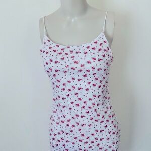 SHEIN | Floral Print Ribbed Bodycon Dress